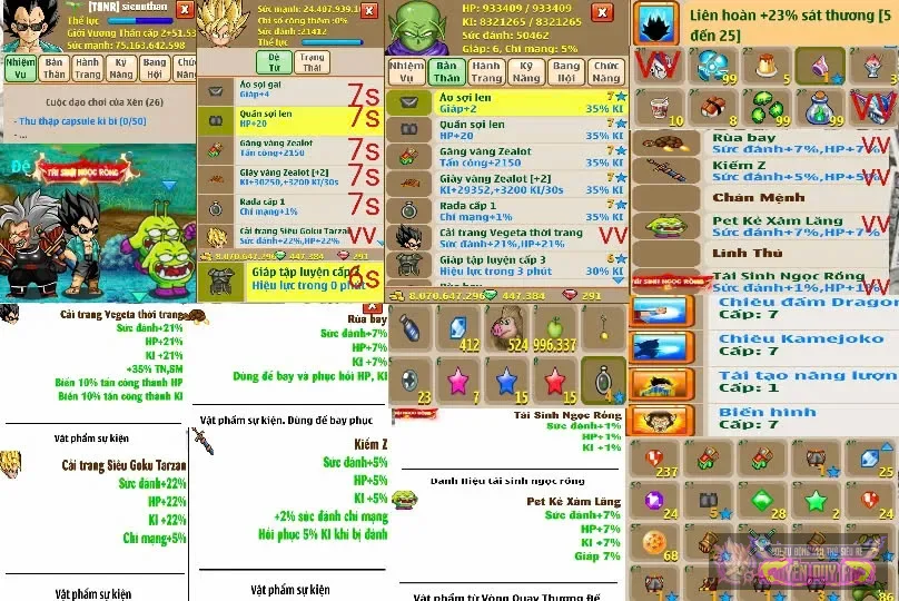 namek full map 2 sec 7s ki các thứ ngon lành giá rẻ